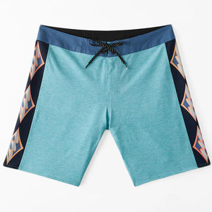 Pantalones cortos de algodón lavados con ácido de piedra con parche personalizado para hombre, pantalones cortos de surf para hombre, tabla de natación de playa para hombre, surf - Product Image 6