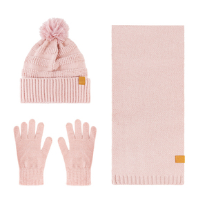 Nouvel ensemble 3 pièces pour femme : bonnet, écharpe et gants en tricot pour l'automne et l'hiver, bonnet en laine à rabats pour les oreilles, 3 en 1, pour la protection contre le froid - Product Image 4