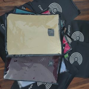 Proshah Boxy เสื้อยืดผู้หญิง,เสื้อยืดสตรีสีโรสโกลด์พีชผ้าฝ้ายความยาวปานกลาง100% - Product Image 2