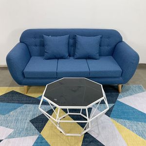 NAVA 180x80cm SFB68035 Blue Tufted <b>Sofa</b> <b>Bench</b> - Product Image 4