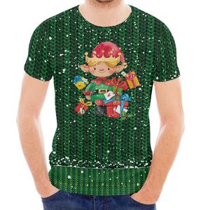 T-shirt Pour Hommes Biker Joyeux Noël Offre Spéciale Personnalisé Noël Coton Designer Vente en gros - Product Image 1