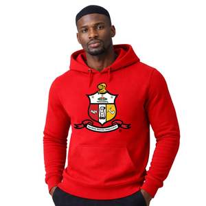 Kappa Alpha Psi <b>Red</b> Chenille Crest Premium <b>Hoodie</b> True To Size Embroidered Greek Apparel Krimson <b>Red</b> - Product Image 1