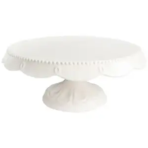 Hochwertige kunden spezifische Hochzeitsfeier-Tischbecher-Kuchen anzeige Passen Sie Design weißen Marmor-Kuchenst änder an