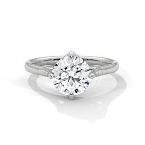 Anillos de compromiso de diamantes de moissanita de Plata de Ley 925 originales superventas anillo de promesa de Halo de moda para mujer - Product Image 2