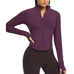 Chaquetas para correr para mujer Forro de bloqueo térmico Evaporación rápida Ajuste Estilo amigable con el movimiento Chaquetas para correr para mujer - Product Image 6