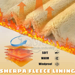 Diseño de moda Invierno Casual Sherpa Fleece Sudadera Poliéster/Mezcla de algodón Ecológico Transpirable Suave y duradero Hombres - Product Image 6