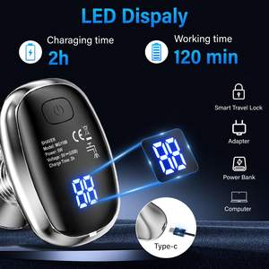 Maquinilla de Afeitar Eléctrica Recargable de 3 Cuchillas a Prueba de Agua IPX7 para Mujer, Depiladora para Bikini, Cuerpo y Piernas con Función de Reemplazo - Product Image 2