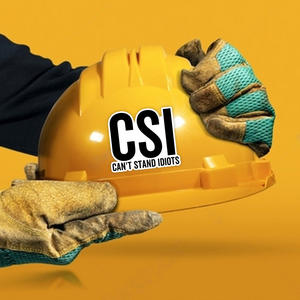 Pegatinas de PVC Vinilo de Alta Calidad para Cascos de Seguridad CSI, 2.5x2.5, Impermeables, Anti-UV, Regalos Promocionales, Forma Personalizada - Product Image 2