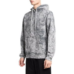 Sudaderas con Capucha y Bolsillo con Cremallera, Estilo Vintage, Lavado Ácido, Felpa Desgastada, Personalizadas con Logotipo al por Mayor para Hombre, Talla Grande, Gruesas, para Invierno - Product Image 2