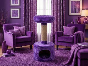 Maison pour chat Fiona Velvet Lounge avec un confort royal - Product Image 6