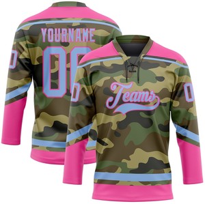Jersey de Hockey sobre Hielo con Encaje Frontal y Logotipo Personalizado, Proveedor al por Mayor Directo de Fábrica, Jersey de Hockey sobre Hielo con Cuello de Encaje, Ropa Personalizada - Product Image 3