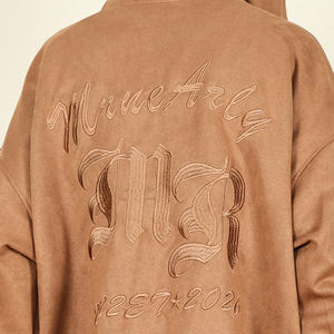 Sweat-shirt à capuche pour homme personnalisé de haute qualité avec logo brodé et coupe épaules tombantes OEM/ODM - Product Image 3