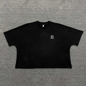 T-shirt d'été pour hommes T-shirt surdimensionné avec impression personnalisée Tee Shirts personnalisés 100% Cotton Boxy Fit T-shirt Manufacturer - Product Image 3