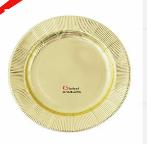 Nouvelle arrivée plaque de chargeur en acier inoxydable en métal fini argenté pour restaurant et bar d'hôtel - Product Image 3