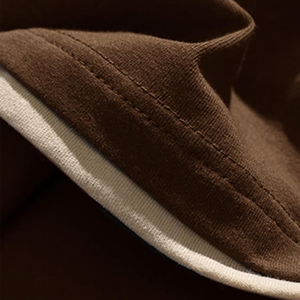 Streetwear <b>Men's</b> Oversized <b>Brown</b> Cotton T <b>Shirts</b> Graphic Tees Print Crew Neck Cotton Tops Streetwear Casual <b>Shirt</b> - Product Image 4