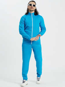 Conjunto deportivo con logotipo personalizado, sudadera con capucha de tela transpirable y pantalones de chándal, conjuntos deportivos, trajes de entrenamiento, trajes para correr, chándales de forro polar - Product Image 4