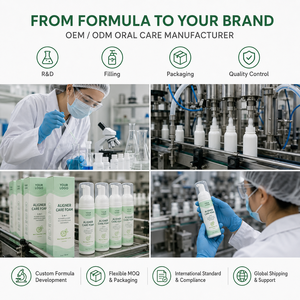 Espuma Limpiadora Bucal 3 en 1 de Menta, Pepino y Lima de Marca Blanca para Cuidado Dental OEM - Product Image 6