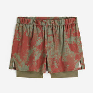 กางเกงขาสั้นตาข่ายสองชั้นสำหรับผู้ชายกางเกงขาสั้นวิ่งสองชั้นแห้งเร็วระบายอากาศได้ดีปรับแต่งได้ - Product Image 6