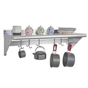 Elegante Estante de Almacenamiento de Utensilios de Cocina de Acero al Carbono para Montar en la Pared, para Cocina, Restaurante, Hotel, Garaje, Hogar y Otros Espacios, Hecho de Metal - Product Image 1