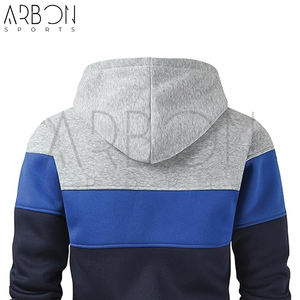 Couleur contrastée personnalisée bon produit de vente nouveauté qualité supérieure hommes vêtements décontractés solide pull à capuche pour hommes - Product Image 6