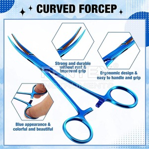 Chất lượng cao thép không gỉ hemostat forceps cong và thẳng cho dây thần kinh tim mạch dụng cụ phẫu thuật - Product Image 2