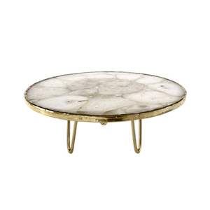 ขาตั้งเค้กควอทซ์สีเทา/ที่วางตรงกลาง/แท่นโชว์/ถาดใส่เค้กอุปกรณ์ตกแต่งงานแต่งงานและงานเลี้ยง - Product Image 2