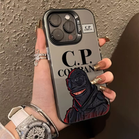 Coque de Téléphone Tendance et Élégante pour iPhone 16 15 14 Pro Max, Étui Stylé CP Company