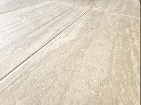 2024 Denizli Classique Lumière Travertin 1.5x30x60cm Veine Coupe Marbre Dalle Carreaux Brossé Moderne pour Intérieur/Extérieur Restaurants Hôtels