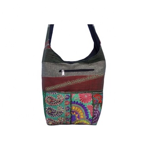 Multi Color Embroidery <b>Crossbody</b> Shoulder <b>Bag</b> Featuring Stone Pattern Perfect for Office Wear and School <b>Girls</b> - Product Image 2