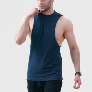 Sports polyester Men Muscle <b>Singlet</b> Sleeveless Travel Vest Gym men's Tank Top Bodybuilding Fitness <b>Running</b> Custom Logo Tank Top - Product Image 1