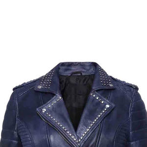 Chaqueta de cuero genuino de primera calidad con diseño elegante Costura duradera Ajuste cómodo. Para ropa informal o formal Talla XS - Product Image 5