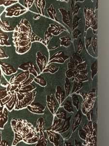 Cortina de Terciopelo Estilo Vintage, Diseño Floral Verde Oxford, Cortinas Modernas de Lujo, Decoración de Terciopelo de Algodón de Lujo - Product Image 1