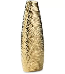 Hammered Gold Finished New Trendy Design Handmade Metal Flower <b>Vase</b> for Wedding and Festival Decoration From India Export - Product Image 1