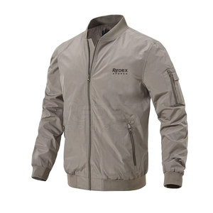 Chaqueta acolchada de bombardero transpirable impermeable de diseño único para hombre, cuello levantado, temporada de invierno, lavable a la venta - Product Image 1