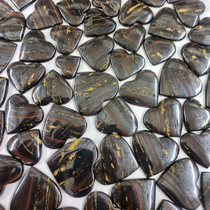 Vente en gros de pierres précieuses en cristal naturel de haute qualité pour l'artisanat cœur en pierre de tigre jaune - Product Image 2