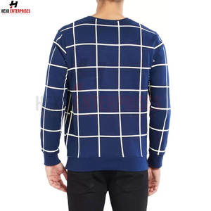 Sweat-shirt à col rond en coton organique épais de luxe avec logo personnalisé en polaire surdimensionnée vierge pour l'hiver Sweat-shirt de haute qualité - Product Image 3