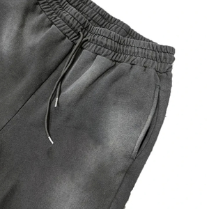 กางเกงขาบานของผู้ชายสีทึบกางเกงวิ่ง450Gsm เอวยางยืดกางเกงขาบานผ้าฝ้าย100% ออกแบบได้ตามต้องการ - Product Image 3