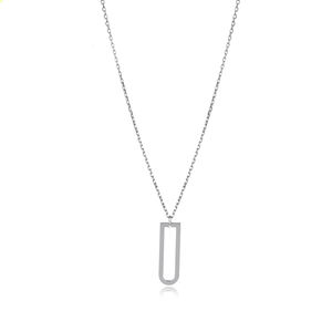 Collar con Dije Artesanal en Forma de Palmera, Plata de Ley 925 Hecha a Mano en Turquía, para Mujer, Compromiso, Boda, Fiesta - Product Image 5