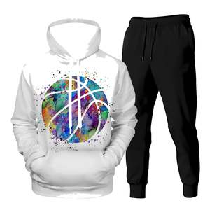 Survêtement d'hiver de maternité de haute qualité 100% coton, poids lourd, épaules tombantes, coupe régulière, design deux pièces, vêtement écologique - Product Image 1