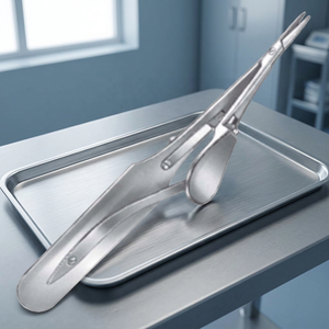 Portaagujas Arruga de Acero Inoxidable, Instrumento Médico Manual para Operaciones Quirúrgicas, Certificado CE Clase II, Seis Flores/OEM - Product Image 2