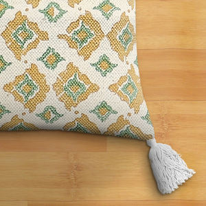 Fundas de cojín con diseño de diseñador bordado Multicolor 100%, almohadas Jaipuri florales modernas para decoración del hogar y al aire libre - Product Image 4