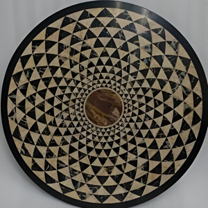 กระเบื้องโมเสควอเตอร์เจ็ทหินอ่อนฝังลายเหรียญหินธรรมชาติสุดหรูแบบอินเดียทันสมัยสำหรับตกแต่งภายในบ้าน - Product Image 5