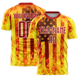 เสื้อฟุตบอลแบบสวมใส่ได้ทั้งชายและหญิง สั่งทำได้ พิมพ์ลายแบบ Sublimation ระบายอากาศได้ดี น้ำหนักเบา แห้งเร็ว แขนสั้น พร้อมชื่อและหมายเลขผู้เล่น ขายส่งสำหรับผู้ใหญ่ - Product Image 4