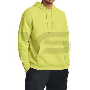 Vente en gros de sweat à capuche pour homme en coton avec logo personnalisé pull en molleton élégant à manches longues avec cordon de serrage solide délavé à capuche élégant - Product Image 5