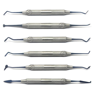 Ensemble de sondes dentaires PISSCO, 5 sondes dentaires de diagnostic, sonde d'examen buccal, sonde dentaire réutilisable, 5 pièces en acier inoxydable - Product Image 5