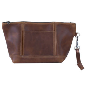 Sac à cosmétiques en cuir vintage personnalisé en gros organisateur de maquillage de luxe caractéristiques de voyage imperméables pour un luxe personnalisé - Product Image 6