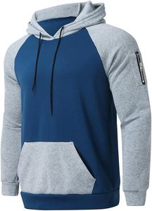 Ensembles de vêtements de sport d'hiver décontractés 2 pièces pour hommes Survêtement de jogging solide en relief avec pull à manches longues Sweatshirts à capuche - Product Image 3