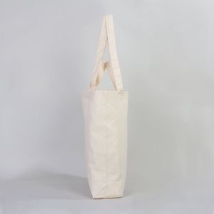 Bolsa de Compras de Algodón Reciclable, Personalizable con Diseño Festivo, 19 x 16 x 4 Pulgadas (48 x 41 x 10 cm) - Product Image 5