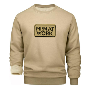 Vêtements décontractés pour hommes, sweats couleur bleu marine, pullover à manches longues, sweat-shirt taille adulte avec logo personnalisé, meilleures ventes - Product Image 5