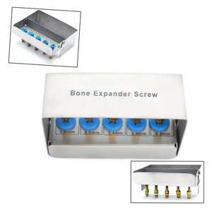 ชุดขยายกระดูกสำหรับปลูกฝังฟันสัตว์เลี้ยง แบบใช้ซ้ำได้ 5 ชิ้น พร้อมสกรูและประแจ 4 มม. เครื่องมือผ่าตัดสำหรับสุนัข ใหม่ - Product Image 5